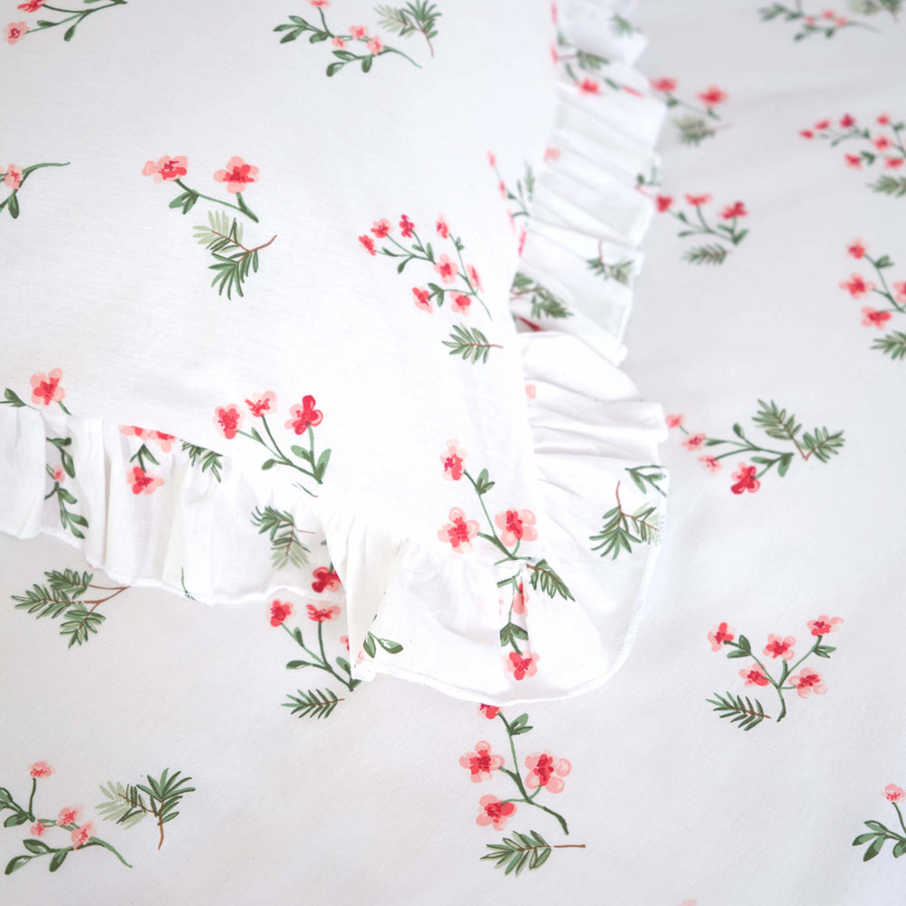 " Karaca Home Silvie Bettbezug Set,100% Baumwolle, Rot "