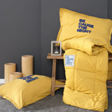 " Karaca Home senffarbiges doppel Motto Cotton Comfort-Set "