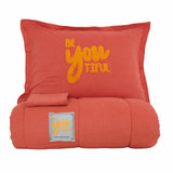 " Karaca Home Motto Cotton Comfort Einzelbett Coral "