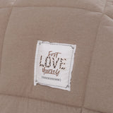 " Karaca Home Motto Baumwolle Komfort Doppelbett-Set, Beige "