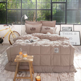 " Karaca Home Motto Einzelbett Cotton Comfort Set/Schlafset Beige "