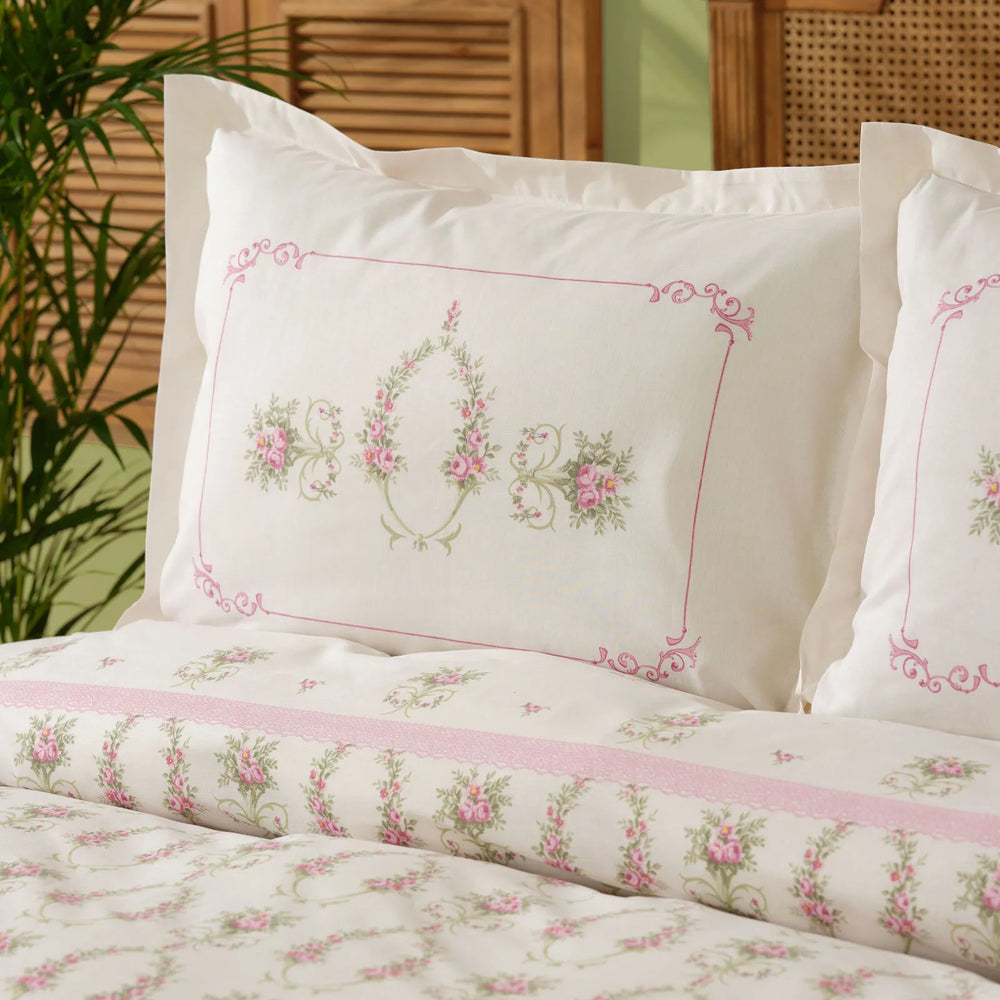 " Karaca Home Alfia Powder Einzel Bettbezug Set, Baumwolle "