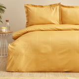 " Karaca Home Uniq 100% Baumwolle Double Sateen Bettbezug Senf "