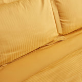 " Karaca Home Uniq 100% Baumwolle Satin Einzel Bettbezug Set, Senf "