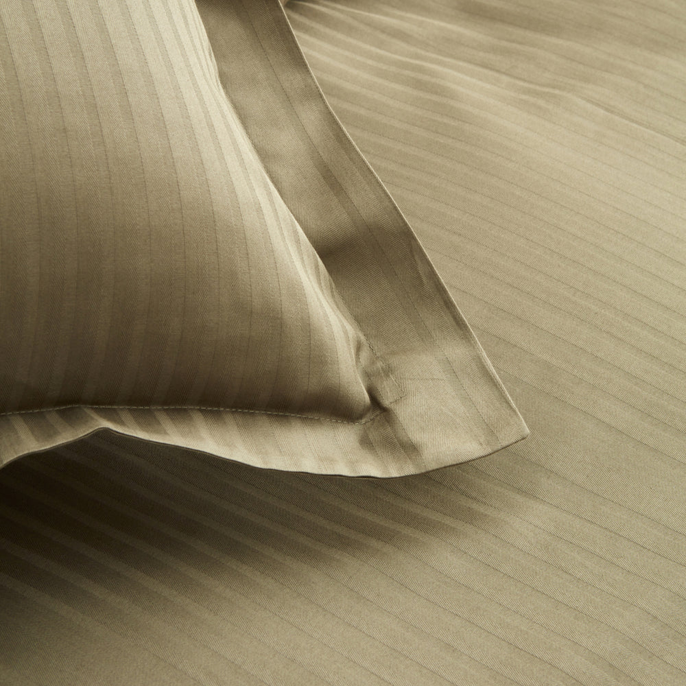 " Karaca Home Uniq 100% Baumwolle Sateen Doppel Bettbezug Set Khaki "