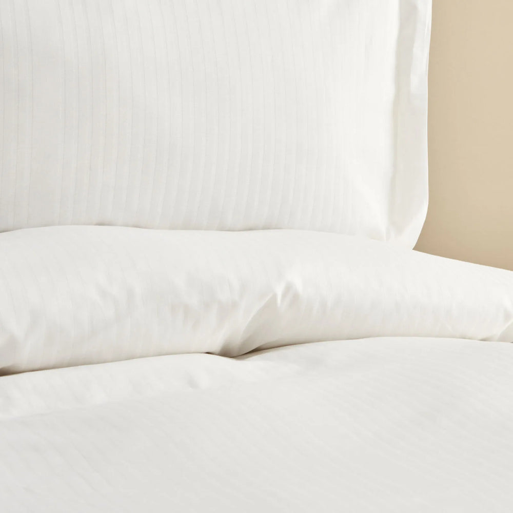 " Karaca Home Uniq 100% Baumwolle Satin Einzel Bettbezug Set, Weiß "