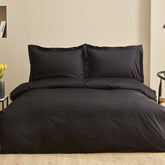" Karaca Home Uniq 100% Baumwolle Satin Einzel Bettbezug Set, Schwarz "