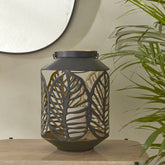 " Karaca Home Timber Kerzenständer 18 x 18 x 26 cm Schwarz "