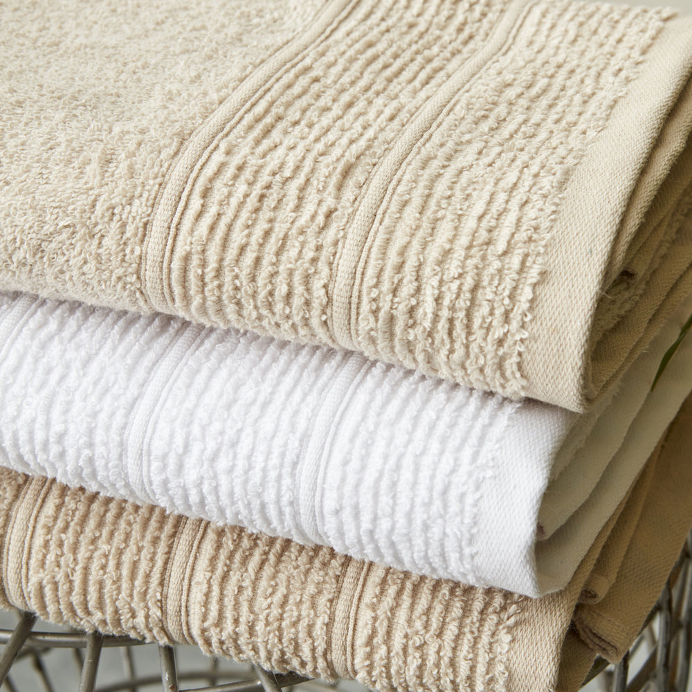 " Karaca Home Vinos 4-teiliges Gesicht/Badehandtuch Hamam Set Beige "