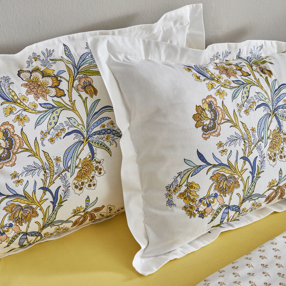 " Karaca Home Indra 100% Baumwolle Einzel Bettbezug Set Gelb "
