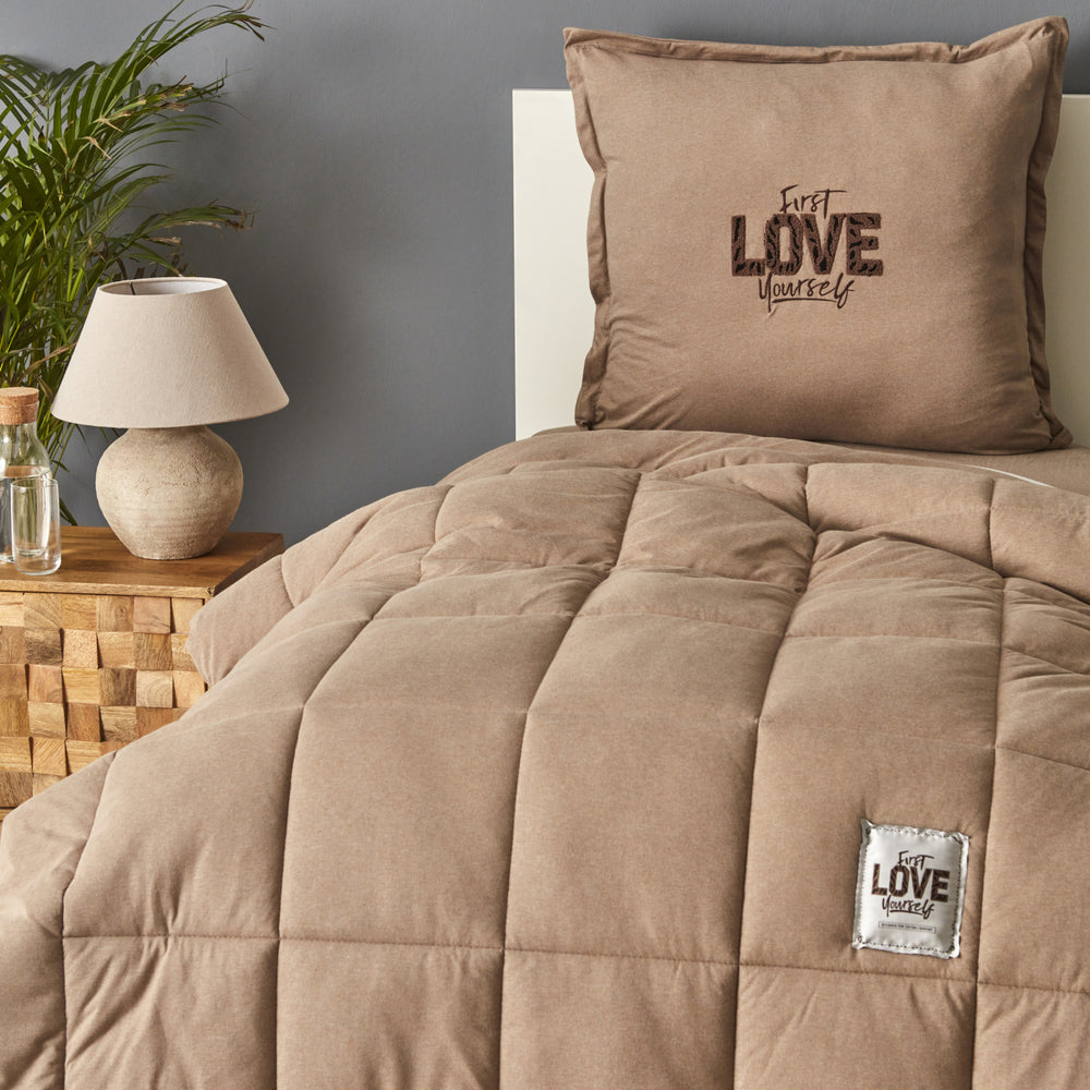 " Karaca Motto Beige Cotton Comfort 135X200 cm "