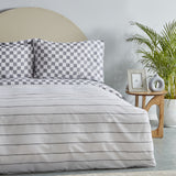 " Karaca Home Cordova Doppelbettbezug Set, 100% Baumwolle, Anthrazit "