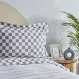 " Karaca Home Cordova Doppelbettbezug Set, 100% Baumwolle, Anthrazit "