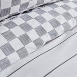" Karaca Home Cordova Doppelbettbezug Set, 100% Baumwolle, Anthrazit "