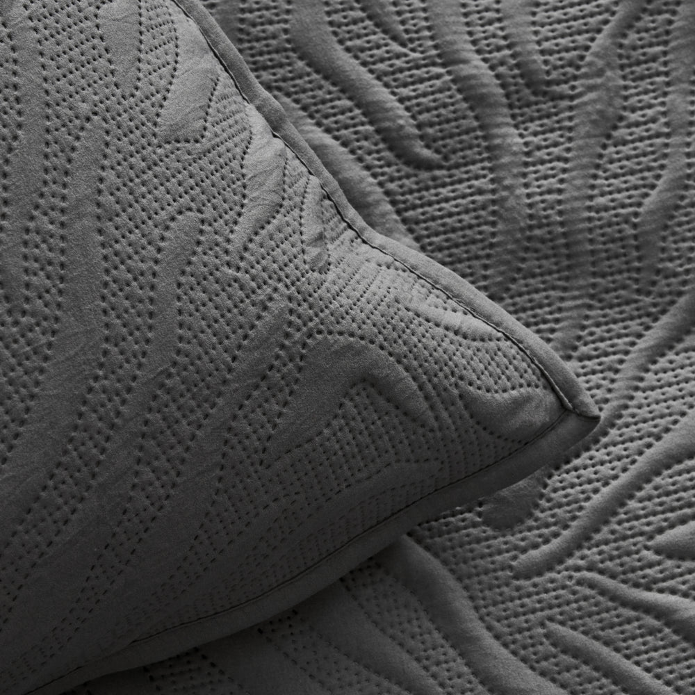 " Karaca Home Sonnia Doppelbettdecke Set Anthrazit "