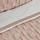 " Karaca Home White Collection Braut Carina 80 Fäden 100% Baumwolle 8-teiliges Hochzeitsset Puder "