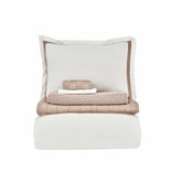 " Karaca Home White Collection Braut Carina 80 Fäden 100% Baumwolle 8-teiliges Hochzeitsset Puder "