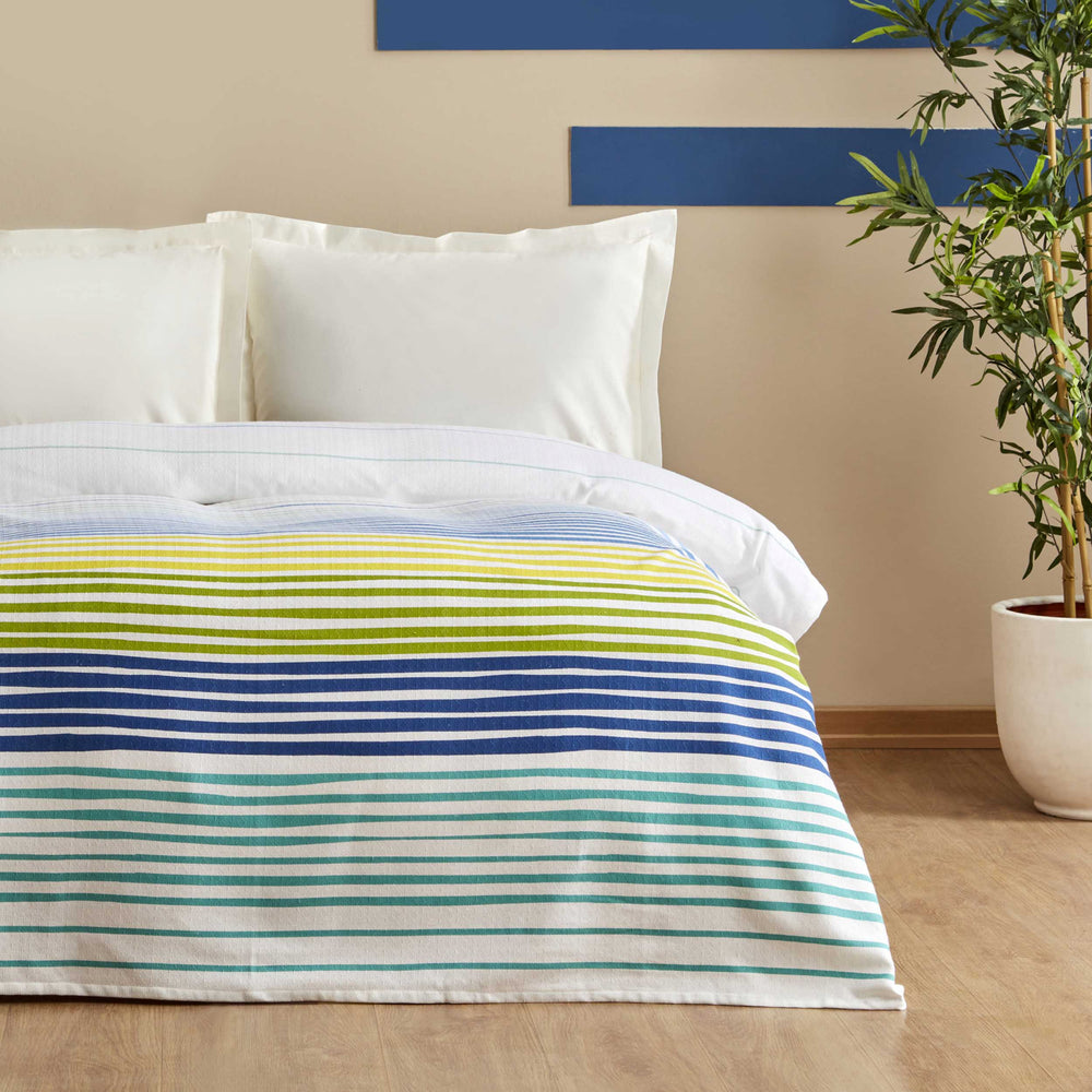 " Karaca Home Elvis 100% Baumwolle Doppelbett Einzelbettdecke Multicolor "