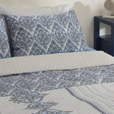 " Sarah Anderson Aria Doppelbett Bettwäsche-Set mit Decke Blau "