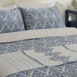 " Sarah Anderson Aria Doppelbett Bettwäsche-Set mit Decke Blau "