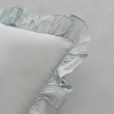 " Karaca Home Pure Ruffle 100% Baumwolle Doppelbett-Bettwäsche-Set Hellblau "