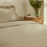 " Karaca Home Pure Ruffle 100% Baumwolle Doppel Bettbezug Sage "