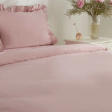 " Karaca Home Pure Ruffle 100% Baumwolle Doppelbett Bettwäsche Set Puder "