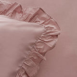 " Karaca Home Pure Ruffle 100% Baumwolle Doppelbett Bettwäsche Set Puder "
