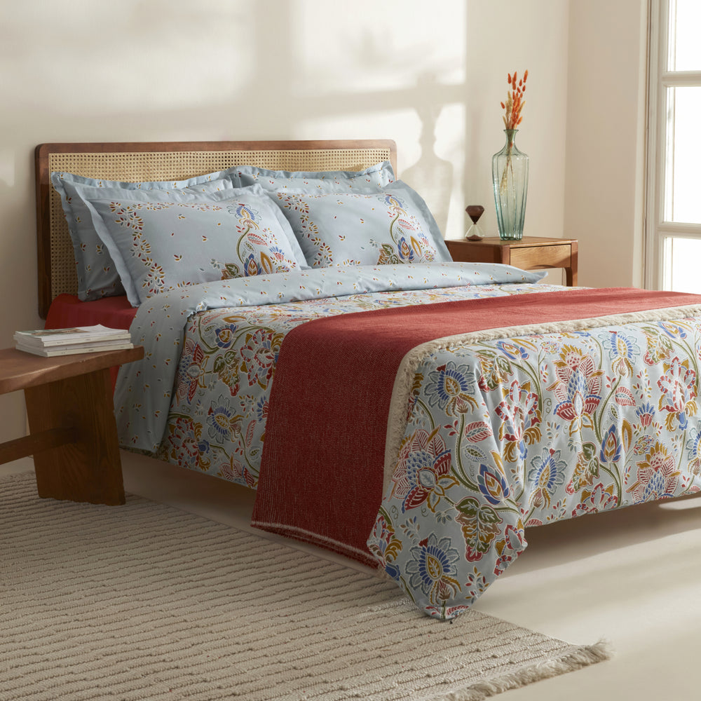 " Karaca Home Flamen Doppelbett Bettwäsche und Decken Set "