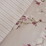 Karaca Pesla Bettwäsche-Set aus 100 % Baumwoll-Satin Einzelbett Rosa