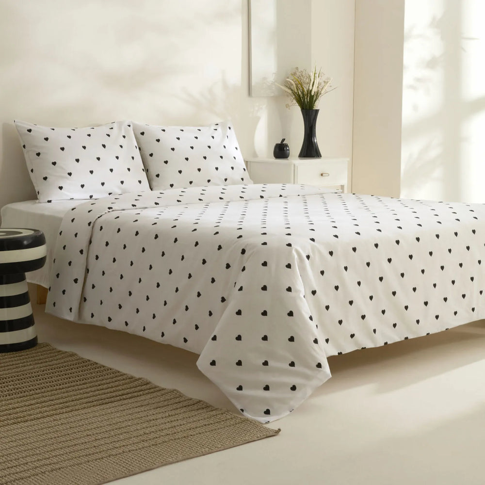 " Sarah Anderson Amour Doppelbett Bettwäsche Set Schwarz "