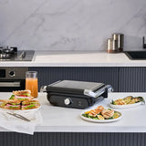 Homend Grilliant 1366H Toaster und Grill mit herausnehmbarer Gusseisenplatte und Edelstahlgehäuse