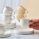 " Karaca Streamline Sunset 6-teiliges Kaffeetassen-Set für 6 Personen, 100 ml "