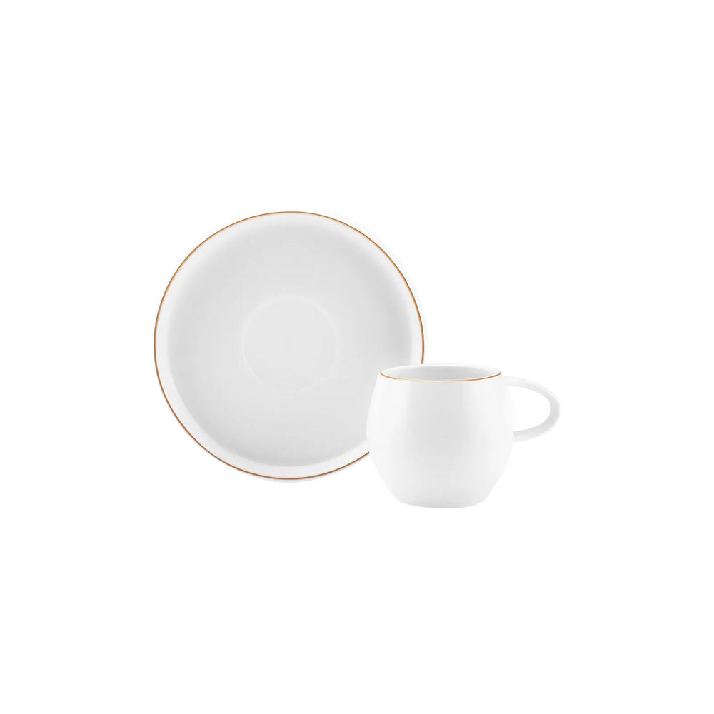 " Karaca Streamline Sunset 6-teiliges Kaffeetassen-Set für 6 Personen, 100 ml "