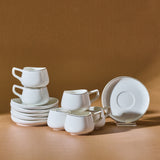 " Karaca Hole Porzellan Kaffeetasse Set für 6 Personen 90ml "