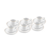 " Karaca Hole Porzellan Kaffeetasse Set für 6 Personen 90ml "