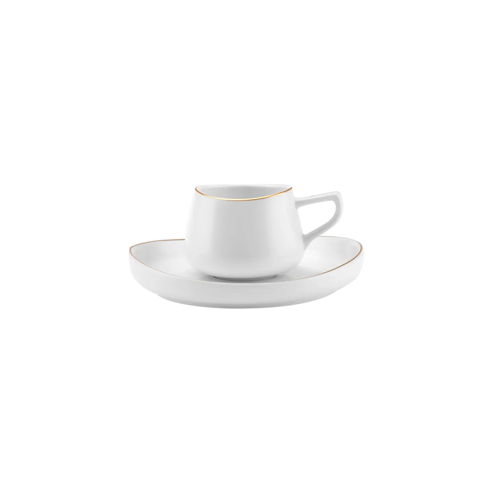 " Karaca Hole Porzellan Kaffeetasse Set für 6 Personen 90ml "