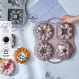 " Karaca Cake Pro 4 Teilige Rosegold Gießen Kuchenform "