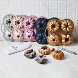 " Karaca Cake Pro 4-teilige Goldguss-Kuchenform "