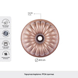 " Karaca Lina Geschnittene Rosegold Gießen Kuchenform 25,5 cm "