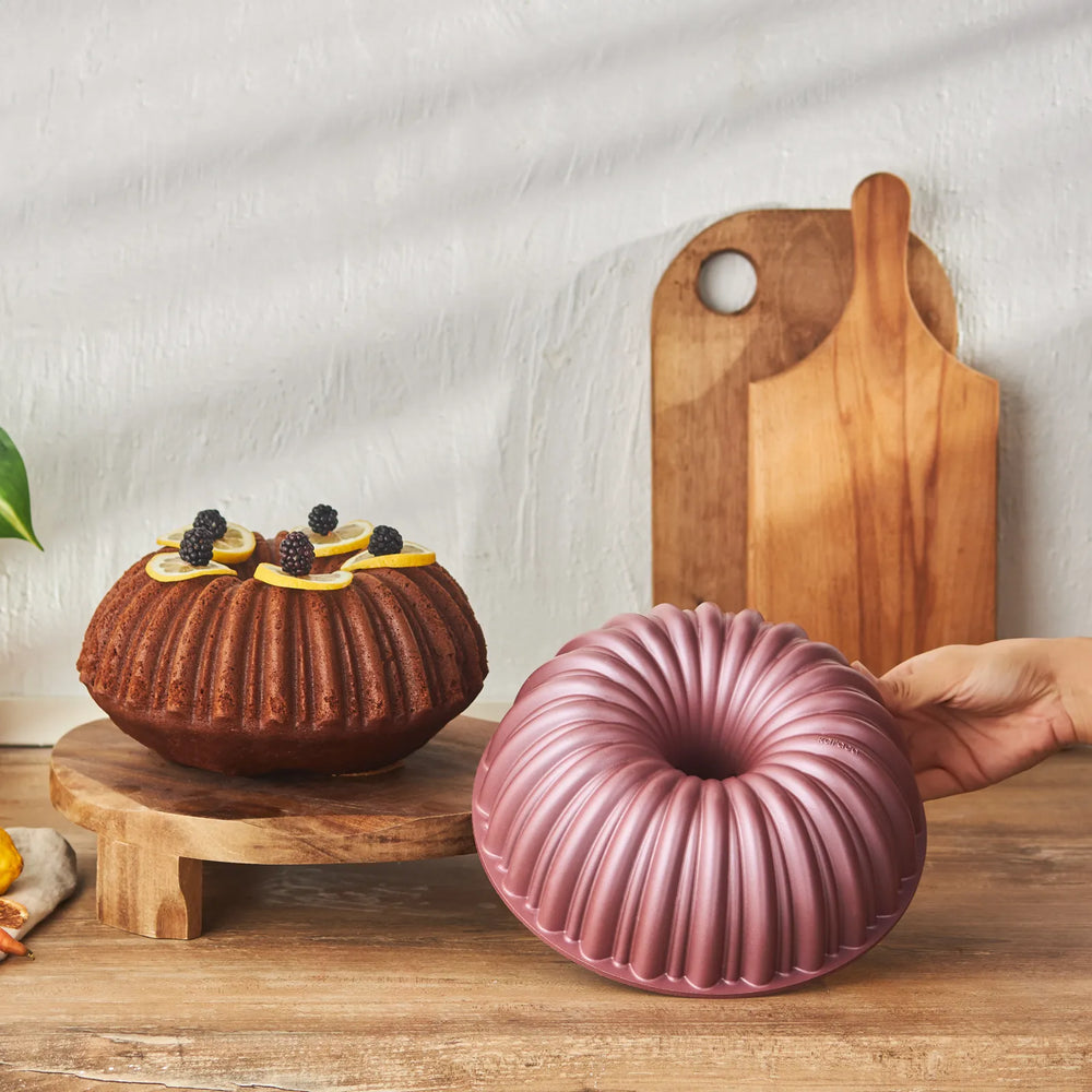 " Karaca Cake Pro Bundform Aluminiumguss Rosa Kuchenform "