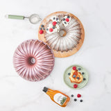 " Karaca Cake Pro Bundform Aluminiumguss Rosa Kuchenform "