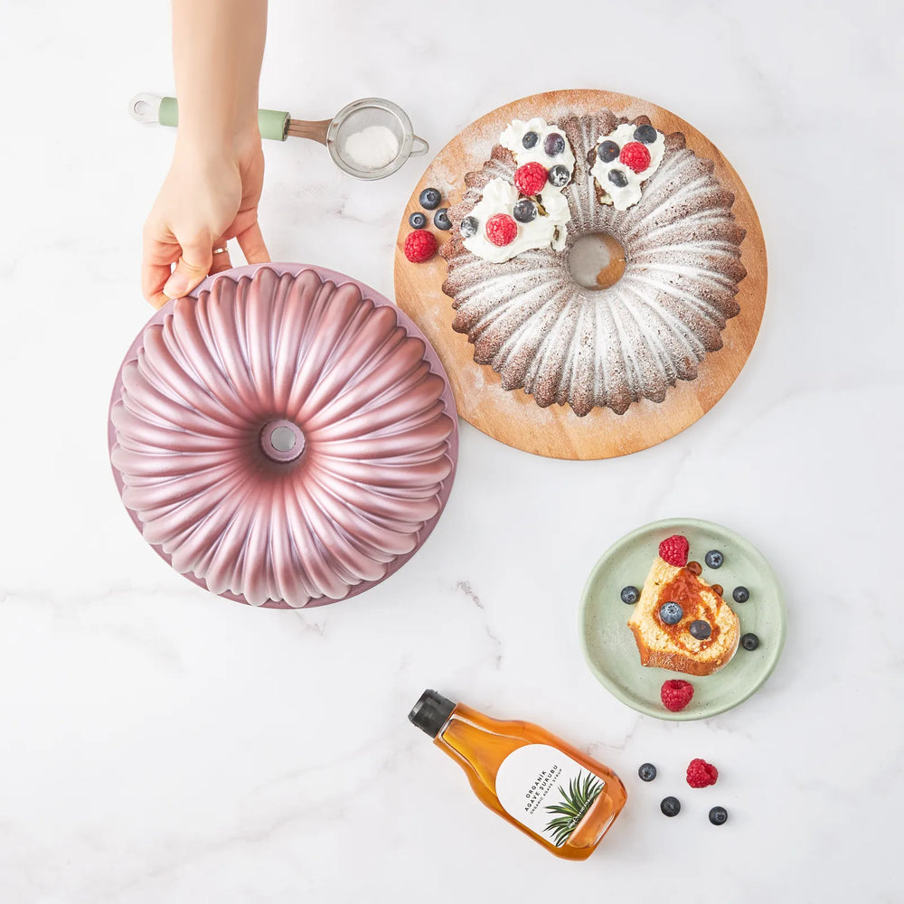 " Karaca Cake Pro Bundform Aluminiumguss Rosa Kuchenform "