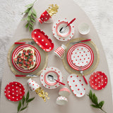 " Karaca Polka Dot Porzellan Schale gestreift 14 cm "