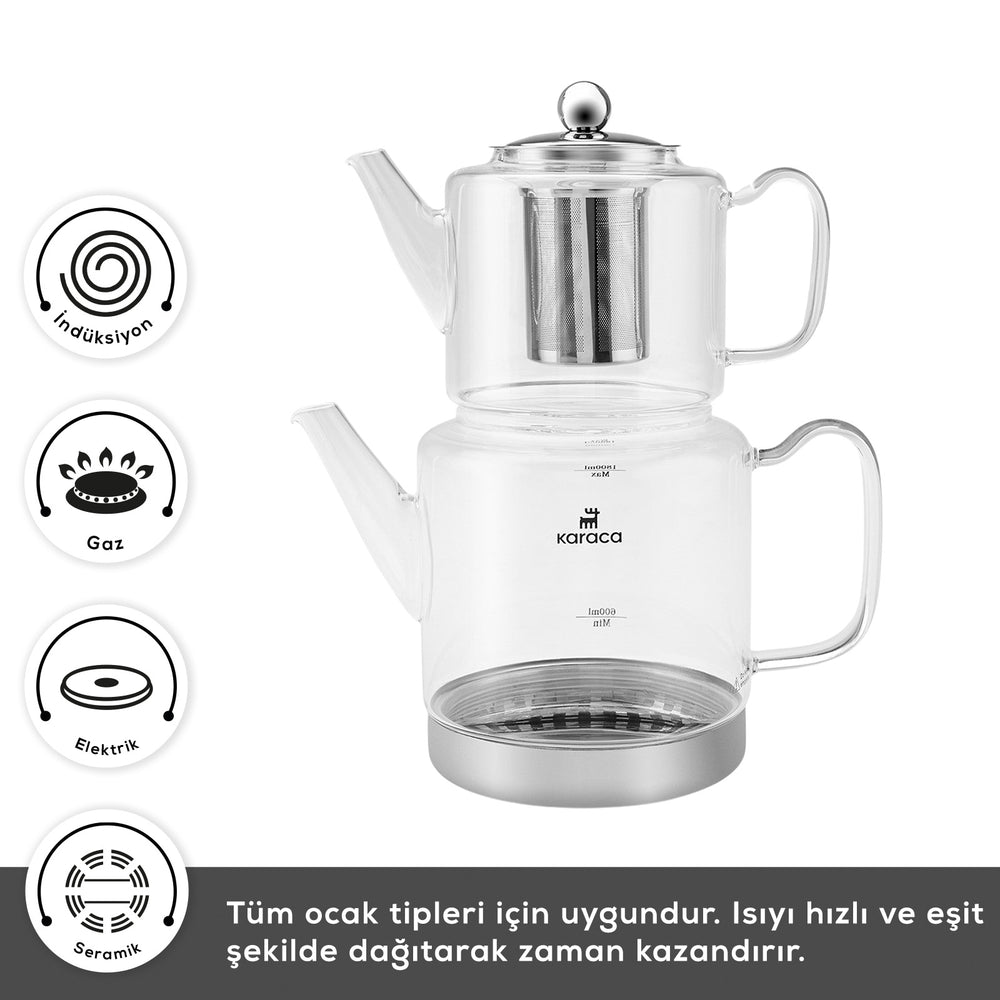 " Karaca Dora Glas-Teekanne XL "