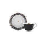 " Karaca Piraye Kaffeetassen-Set für 6 Personen, 80 ml "