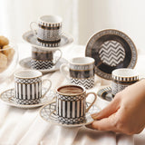 " Karaca Helenistik für 6 Personen Kaffeetasse, 80 ml "