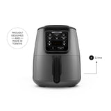 " Karaca Air Cook XL 2 in 1 Airfryer Space Grau Schwarz, 4L, 1550W "