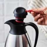 " Karaca Clark Teekanne-Thermoskanne, 2 L, Inox "