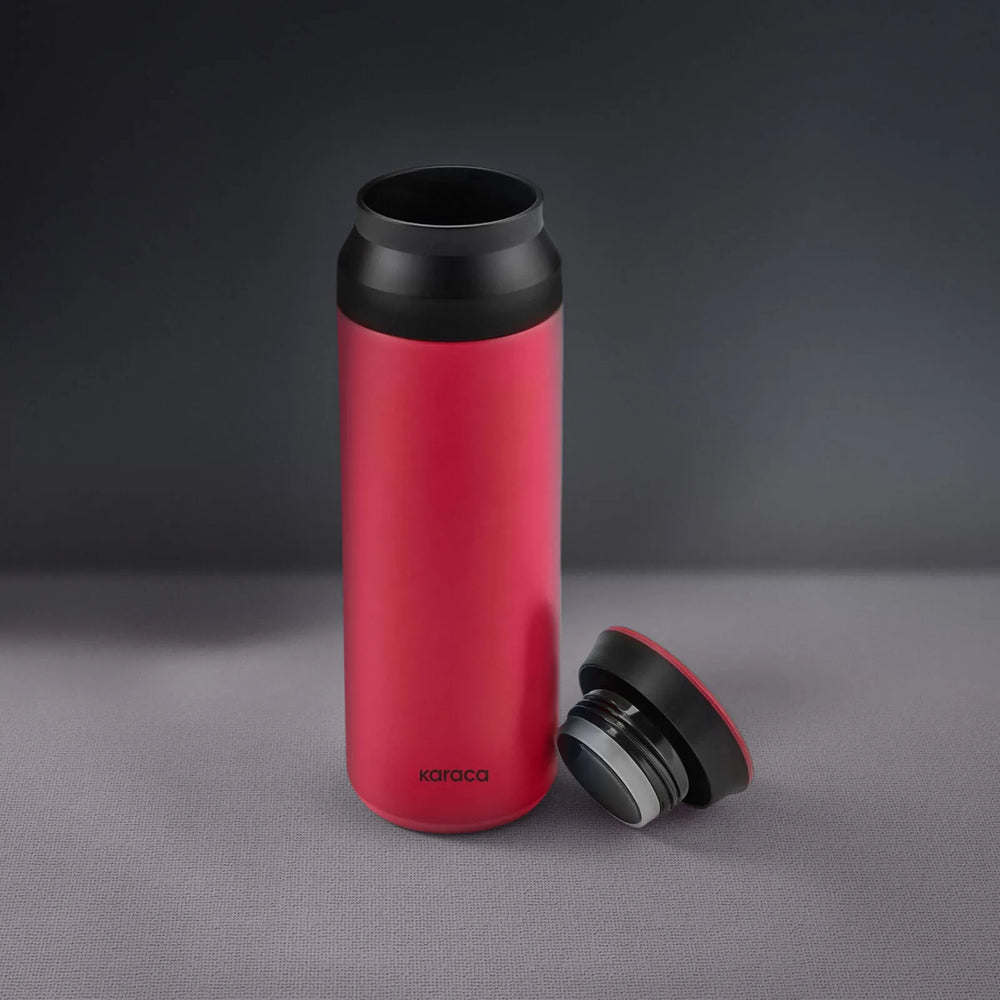 " Karaca Rainbow Edelstahl Auslaufsicherer Thermosflasche 500 ml Rot "